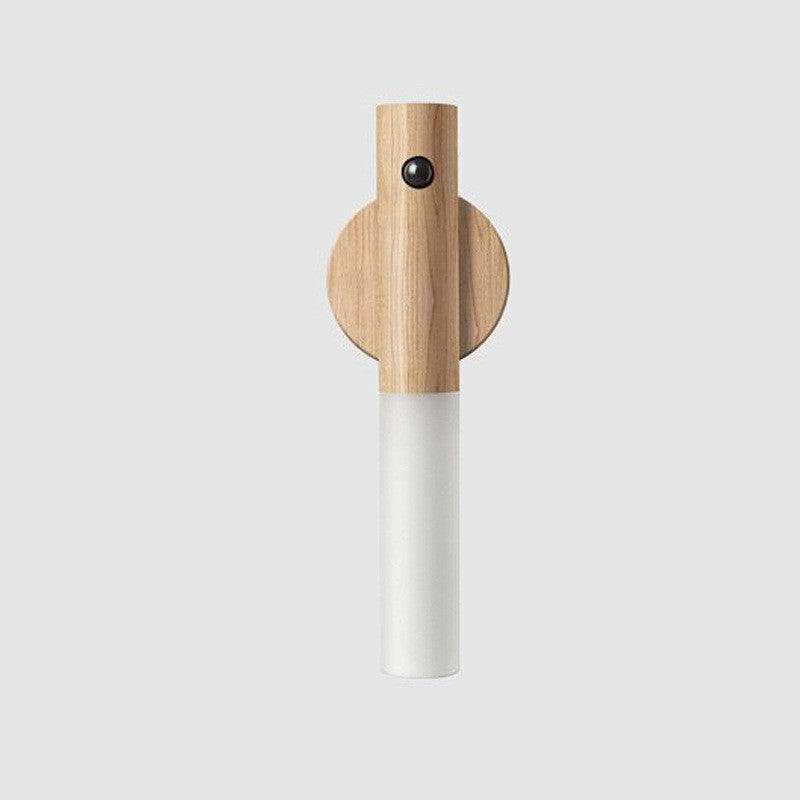 Wireless Motion Senser Night Lamp LED USB Magnetic Wood