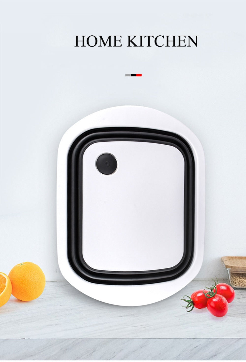 Premium Foldable Sink Cutting Board with Basket (3 in 1)