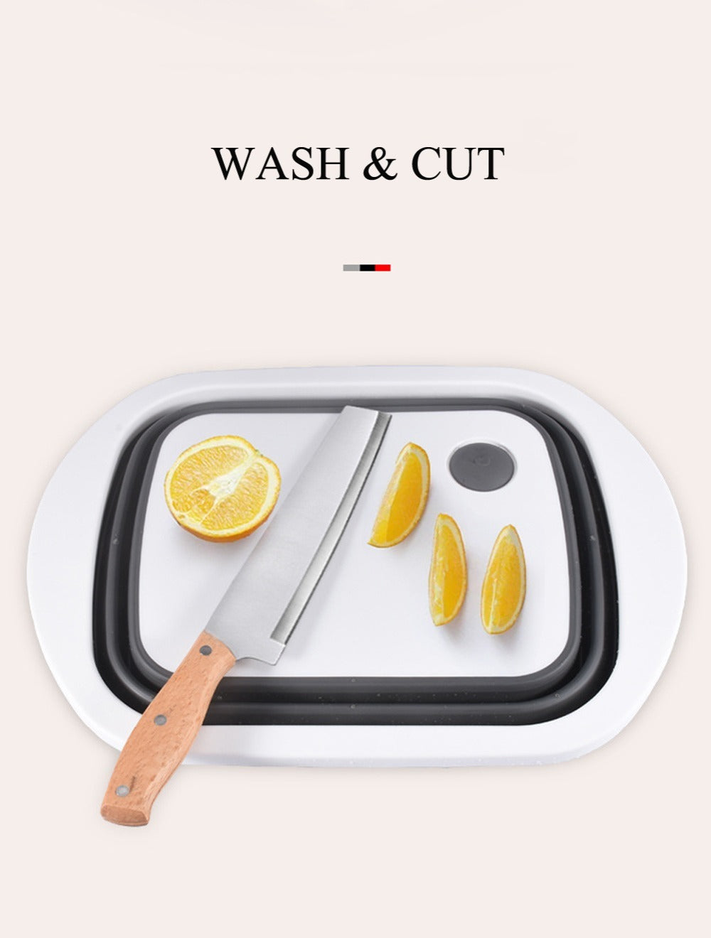 Premium Foldable Sink Cutting Board with Basket (3 in 1)