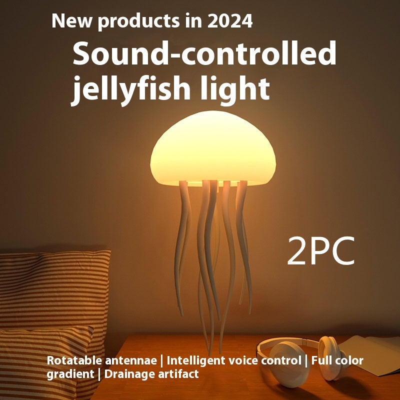 Jellyfish RGB Light Lamp LED Portable Decorations Smart Table Lamp For Bedside Desk
