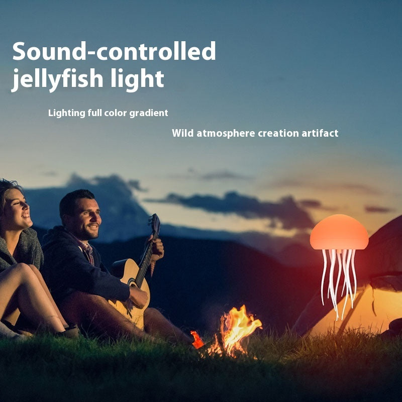 Jellyfish RGB Light Lamp LED Portable Decorations Smart Table Lamp For Bedside Desk