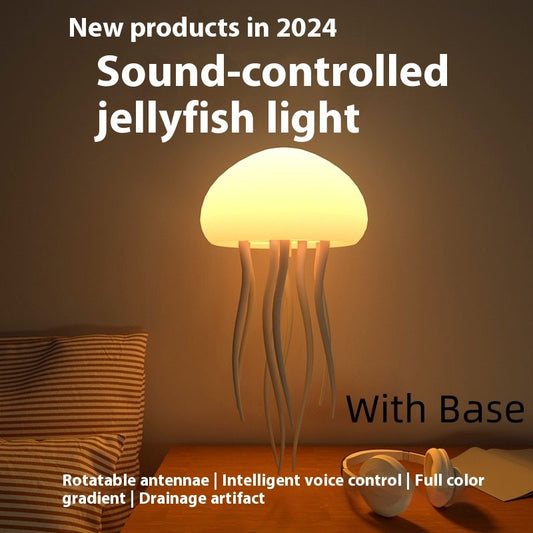Jellyfish RGB Light Lamp LED Portable Decorations Smart Table Lamp For Bedside Desk